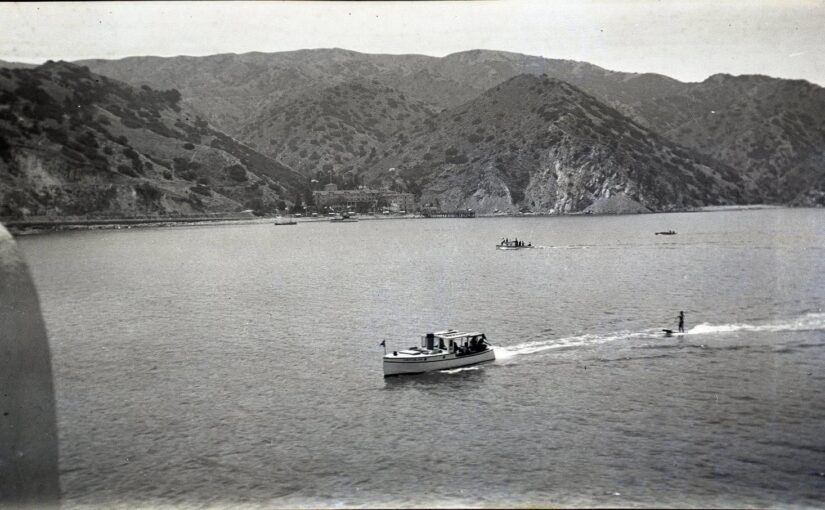 Approaching Catalina Island 1910s